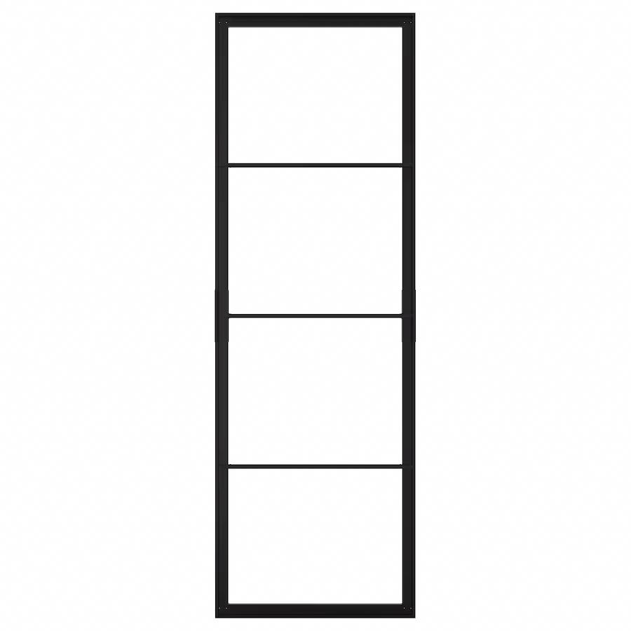 SKYTTA Sliding door frame, black, 77x231 cm