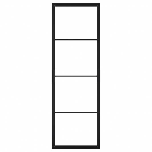 SKYTTA Sliding door frame, black, 77x231 cm