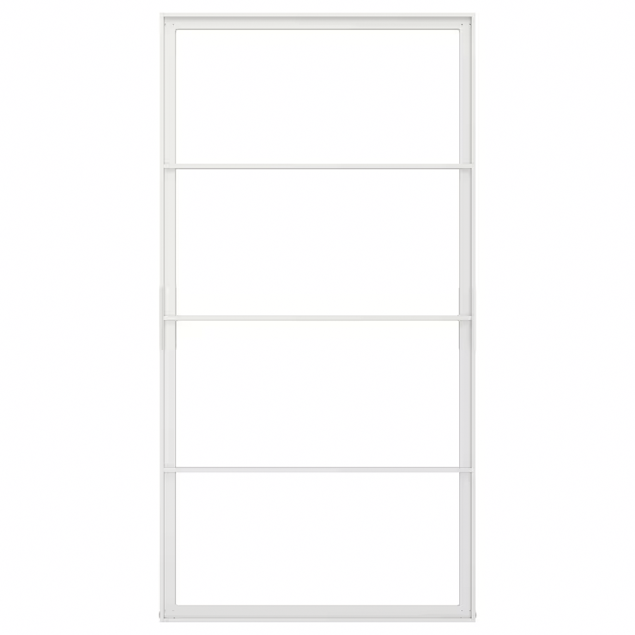 SKYTTA Sliding door frame, white, 102x196 cm