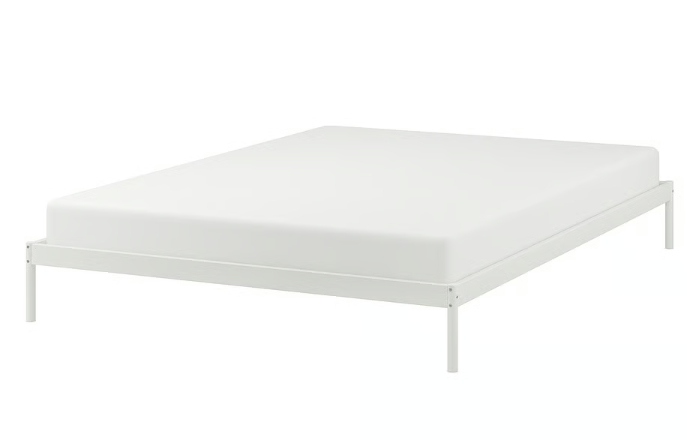 005.064.34 - VEVELSTAD Bed frame, white, Full/Double